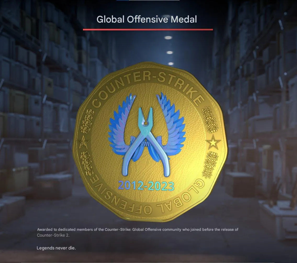 CS157 Prime enabled | 3 Medals + Rare Skins including AK-47 RAT ROD |Five Year Veteran Coin | Operation Broken Fang Diamond | Global Offensive Medal | Unlocked Trading 